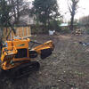 Our powerful stump grinder once more called into action...